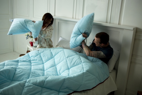 Подушка хлопковая 1292 Valentino Hand Made мягкая 50х70 см (2200001538078) MirSon 50x70 голубой