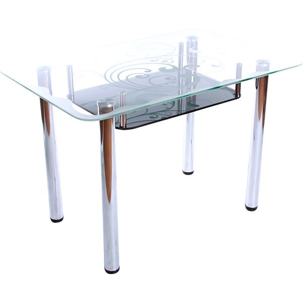 Стол обеденный Maximum Темный блюз DT R с полкой