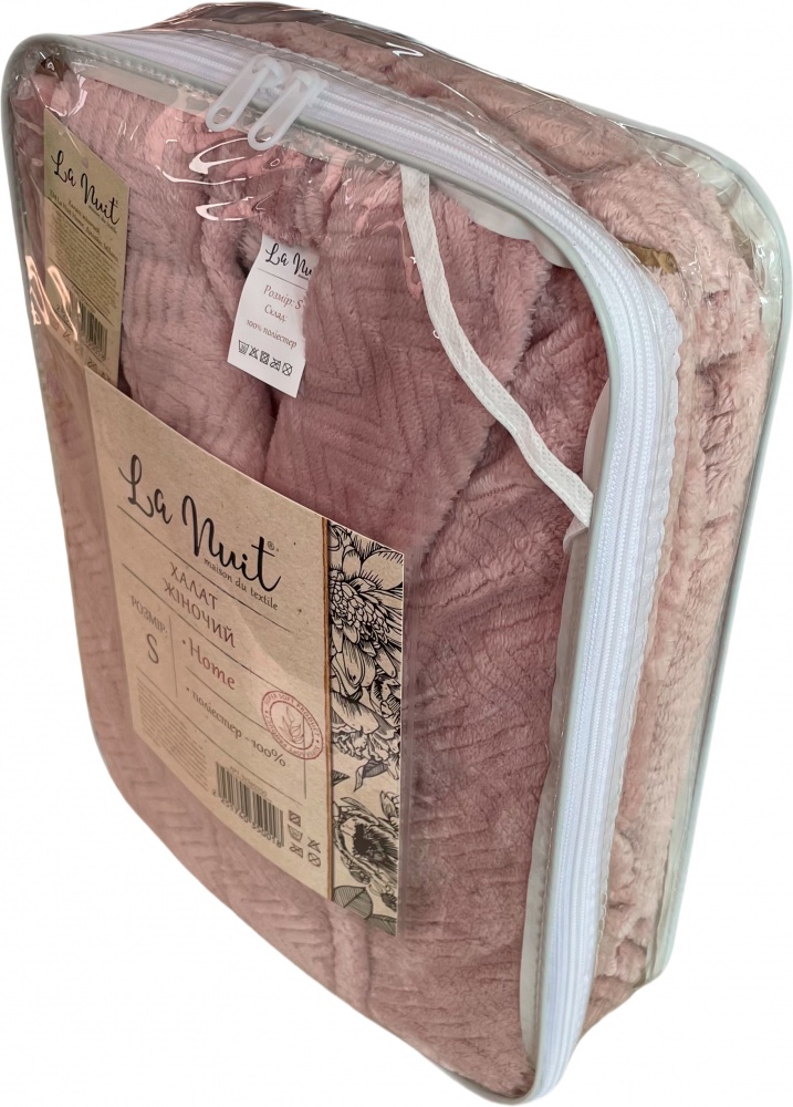 Халат жіночий La Nuit Milano р. L рожевий