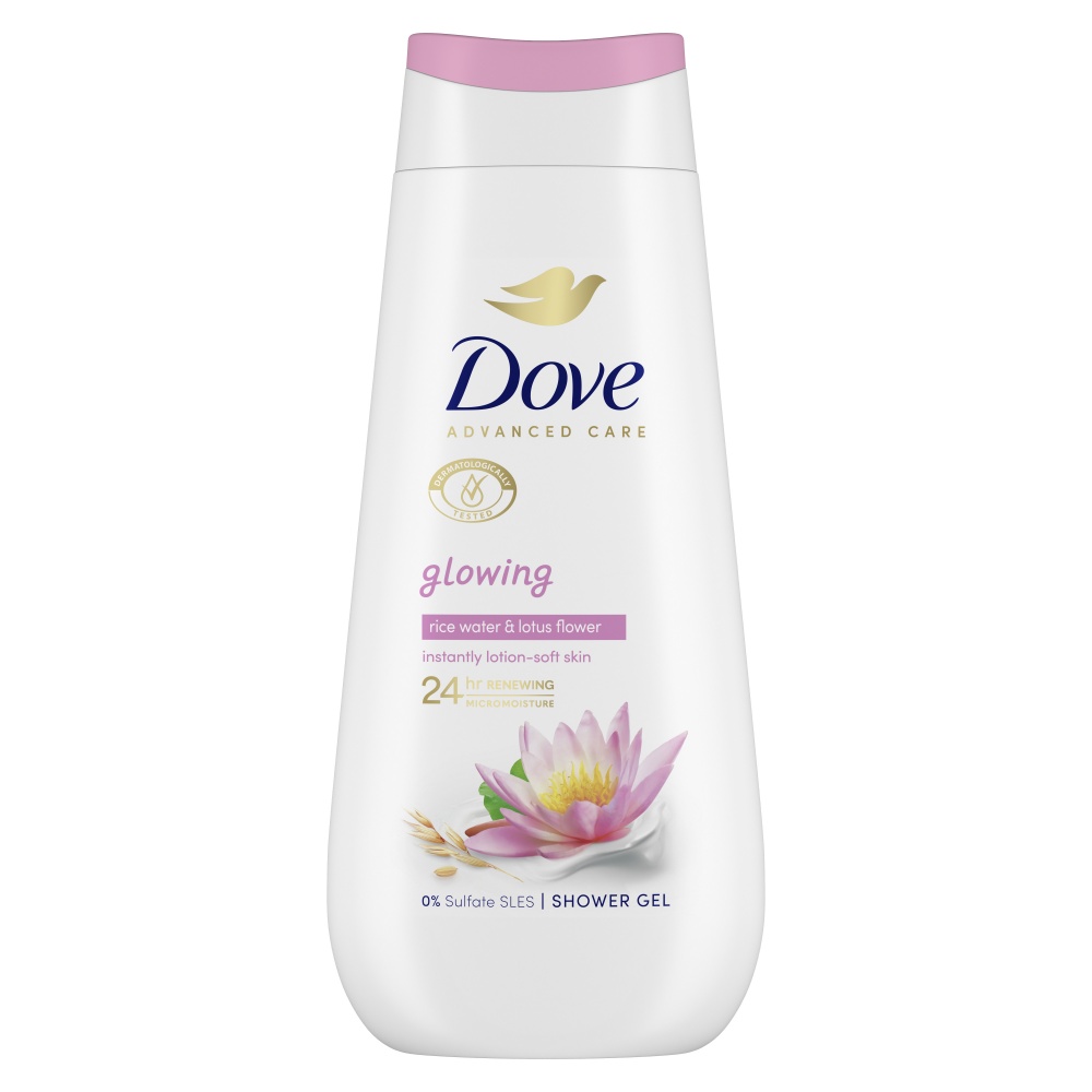 Крем-гель для душа Dove Сияние кожи Rice water & Lotus flower 225 мл