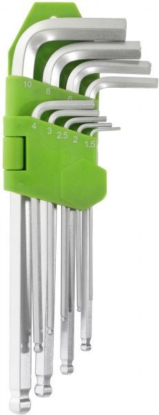 Набор ключей шестигранных Alloid 1,5-10 мм НШ-Ш0918