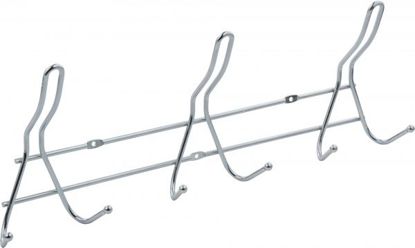 Вешалка гардеробная  на 9 крючков серебристая 1422