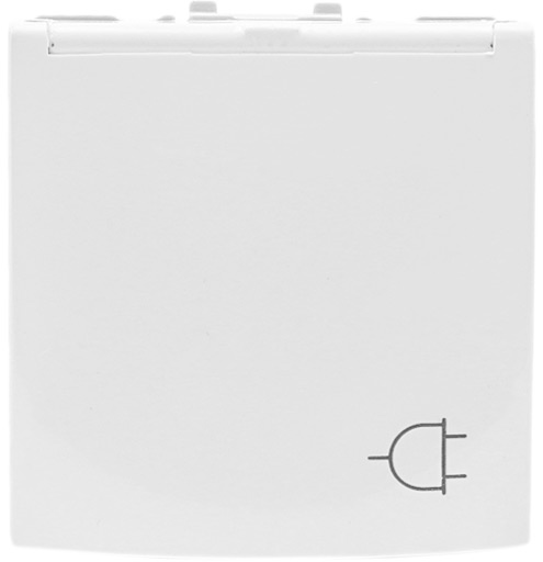 Розетка із заземленням Schneider Electric Unica 16 А 250 В зі шторками з кришкою білий MGU3.037.18TA