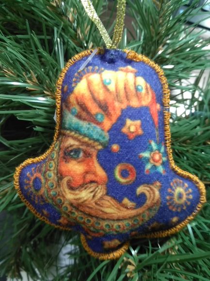 Підвіска фетрова Дзвіночок синій 8,5 см