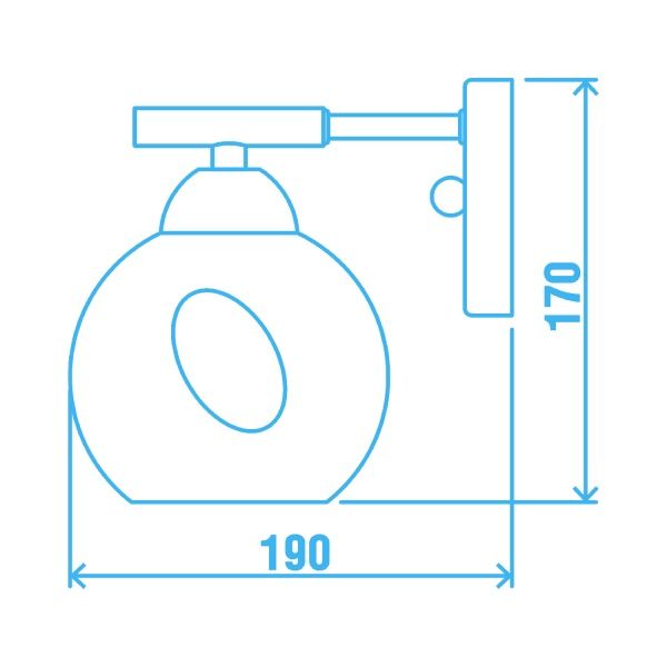 Бра Victoria Lighting 1x40 Вт E14 хром Macau/AP1
