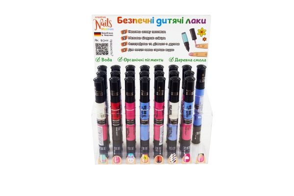 Лак-карандаш для ногтей Malinos Creative Nails на водной основе (нюд и белый) MA-303027+303014