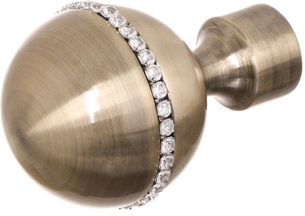 Наконечник Gardinia Ally Орбіта набірний d19 мм антична латунь 1 шт. 