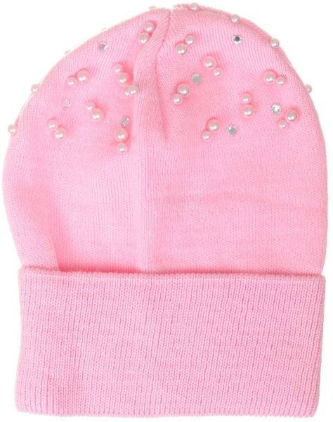 Шапочка дитяча для дівчинки Kraft+ 2690 р.52 світло-рожевий 