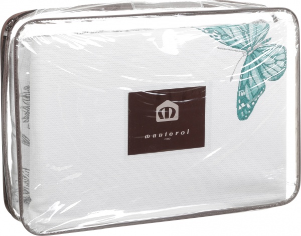 Покрывало COUNTRY 638/15 235x270 см Manterol белый с серым 