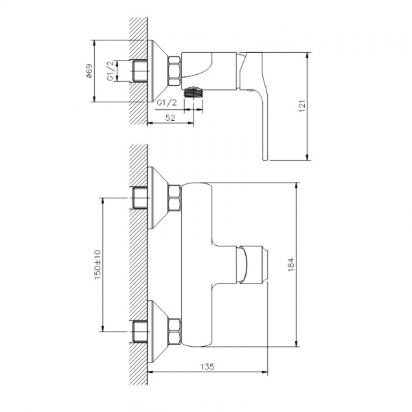 Смеситель для душа Koller Pool STREAM ST0450