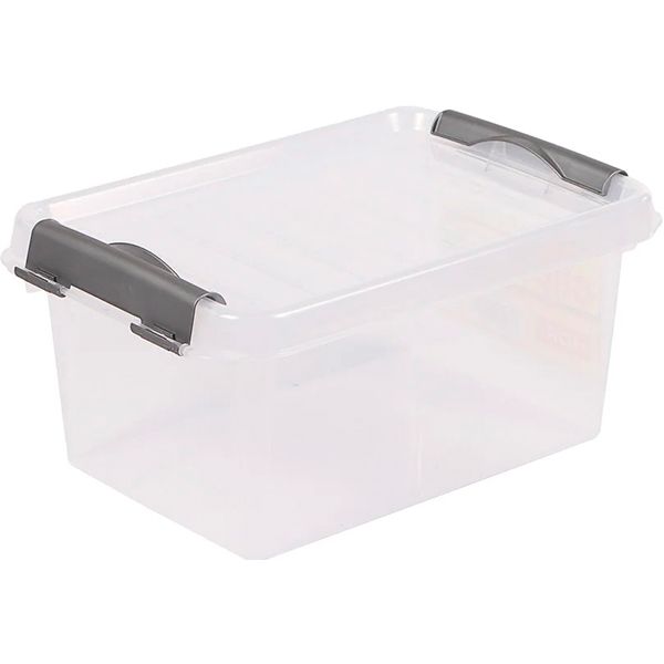 Ящик для зберігання поліпропіленовий Heidrun 602_прозорий ClipBOX light 8 л 160x225x330 мм