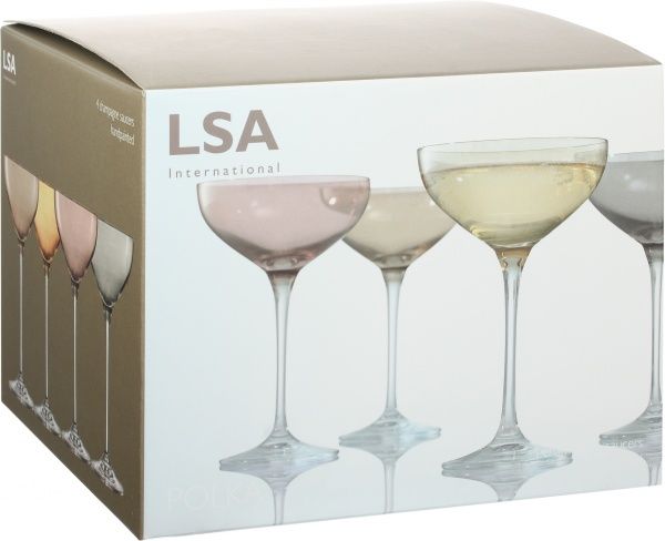 Набор бокалов для шампанского Polka Metallics 235 мл 4 шт. LSA