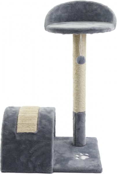 Когтеточка Природа Д05 с аркой серая 49х37х80 см