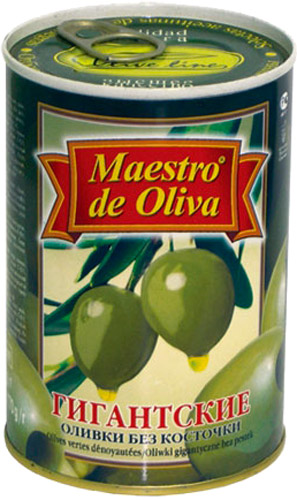 Оливки Maestro De Oliva без кісточки Giant 420г (8436024292787)