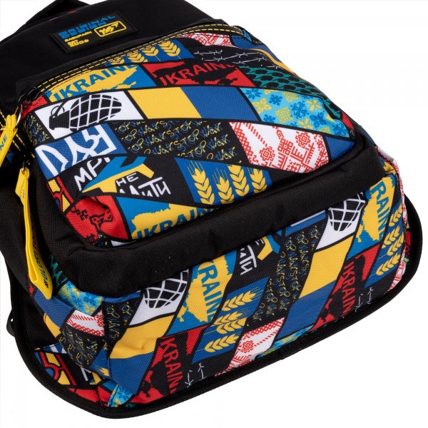 Рюкзак школьный YES Fashion T-133 Welcome to Ukraine черный