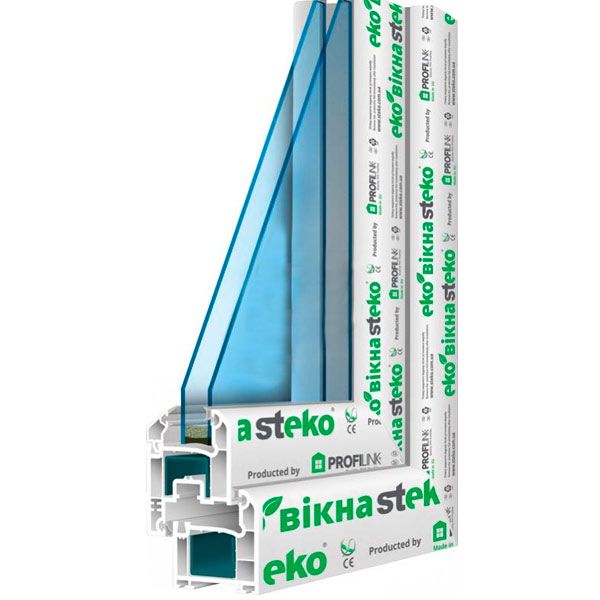 Окно поворотно-откидное Steko S300 58 500x500 мм правое