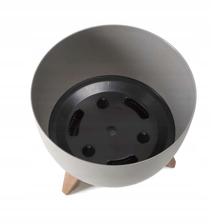 Вазон пластик ROMA jumper 40х20,5 см круглий кремовий 21 л Lamela (9749607)