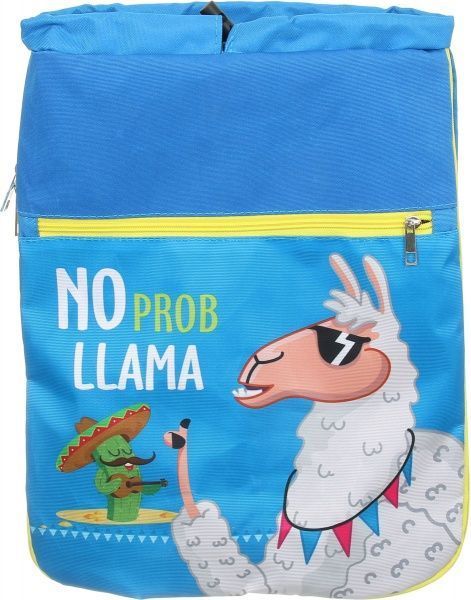 Сумка для взуття трансформер Лама блакитна