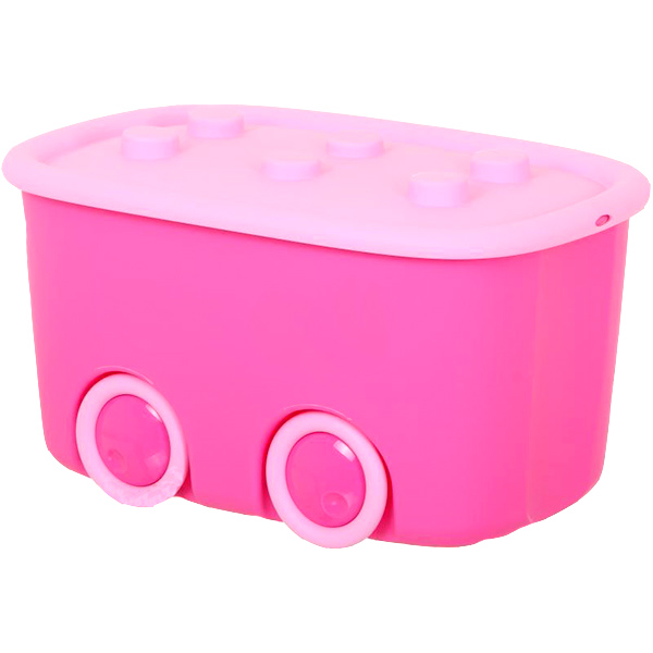 Контейнер для хранения игрушек Curver Funny box 46 л розовый 320x390x580 мм