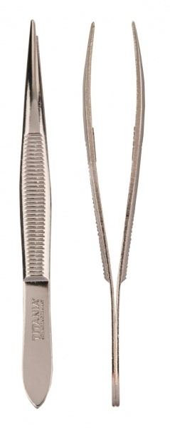 Пинцет TITANIA Splinter острый (1068) 