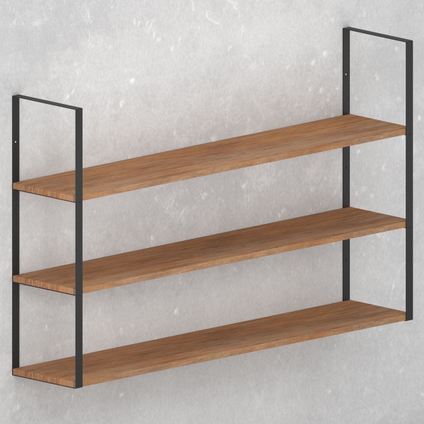 Кронштейн для полиць Valore Потрійний прямокутник Loft SB-TR-28