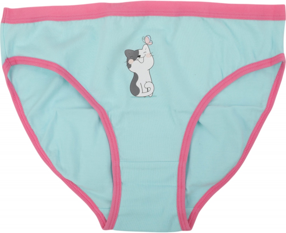 Набор трусов для девочек HW р.134-140 голубой/меланж A4-B4