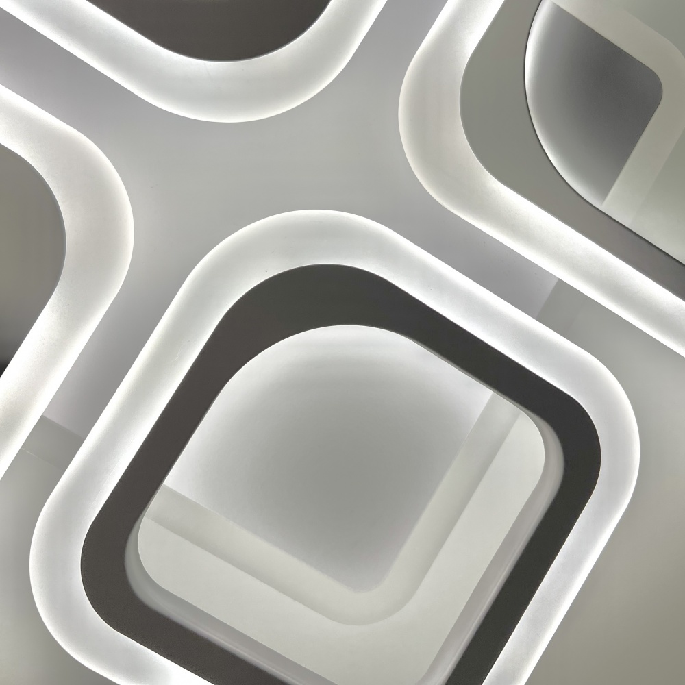 Люстра світлодіодна Luminaria 90 Вт LED-модуль білий OVAL RGB 90W 5S WHITE