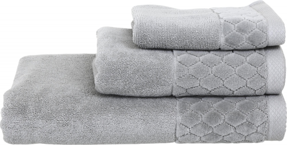 Полотенце махровое VELOUR CELLS 50x90 см серый La Nuit