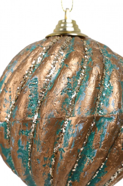 Шар новогодний SD019-41C d 100 мм бирюзовый