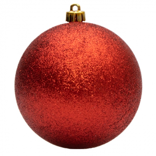 Куля новорічна Девілон 100 мм червоний 250744