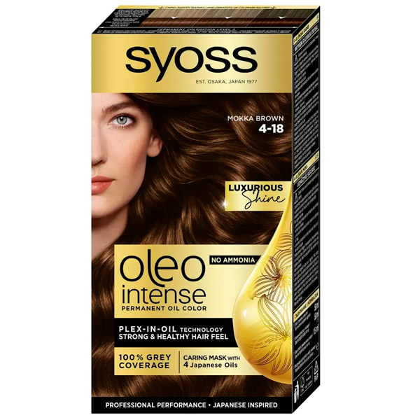 Краска Syoss Oleo Intense №4-18 шоколадный каштановый 115 мл