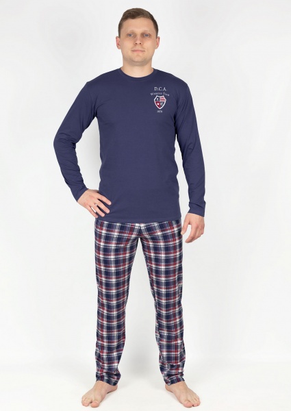 Піжама чоловіча Roksana Friendly Family №619/16113 р. 46 синій