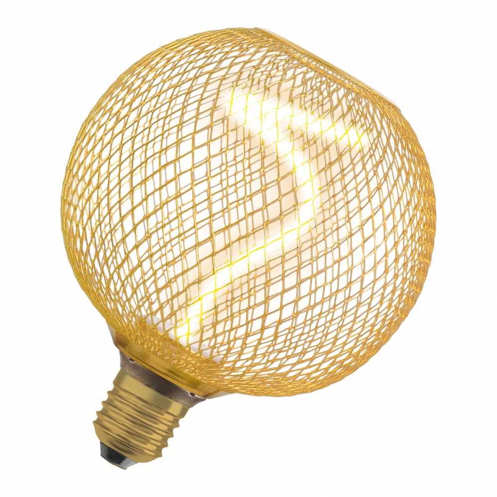 Лампа светодиодная Ledvance OSRAM DECOR SPIRAL FILAMENT GLOBE Gold 3,5 Вт E27 1800 К 220 В прозрачная