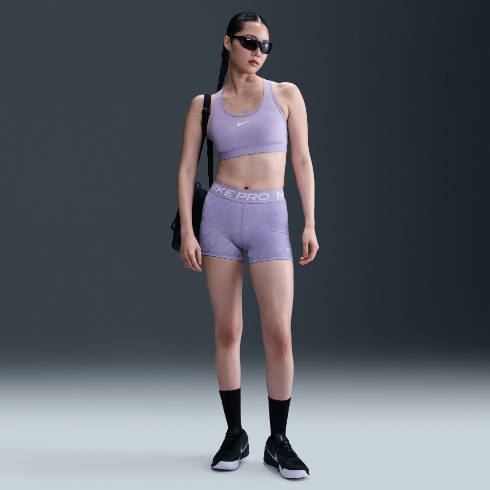 Лосини Nike W NP DF MR 3IN SHORT TT AOP HM6093-533 р.S фіолетовий