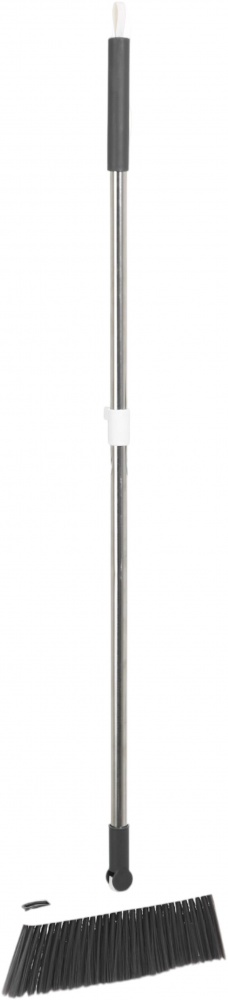 Комплект для уборки пола совок и щетка складные белый OBERY 103 см