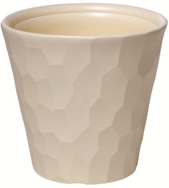 Горщик пластиковий Prosperplast Rocka круглий 19л кремовий (71163-728) 