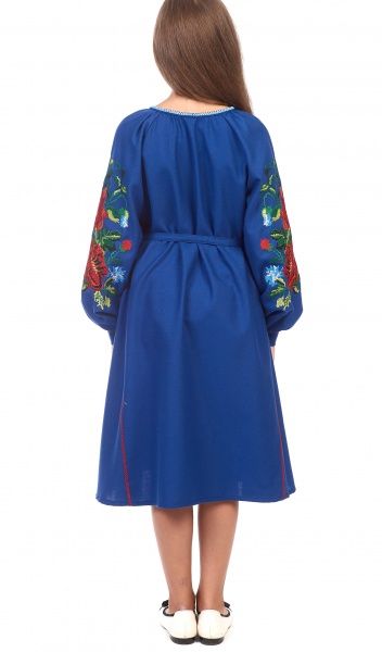 Платье Эдельвика р.140 синий 872-18/00 