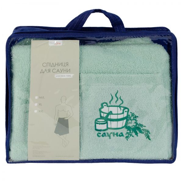 Юбка для сауны р. M/L ментоловый 