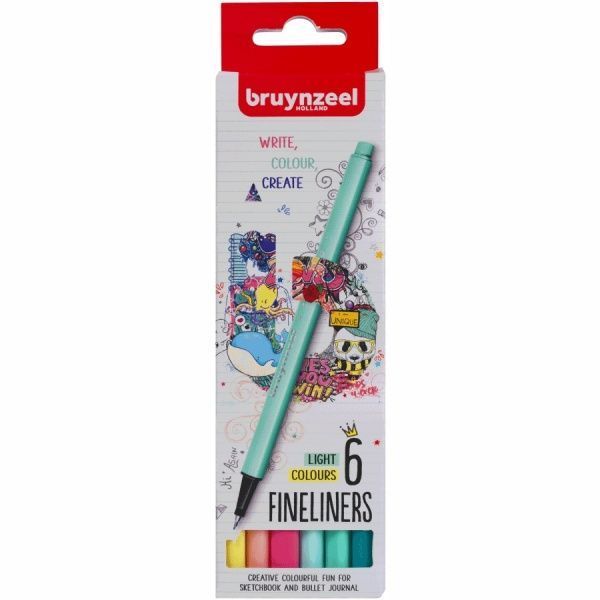 Набор линеров Bruynzeel Light 6 цветов 