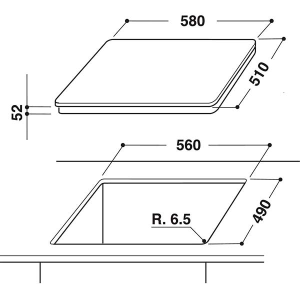 Варильна поверхня індукційна Whirlpool ACM 918/BA