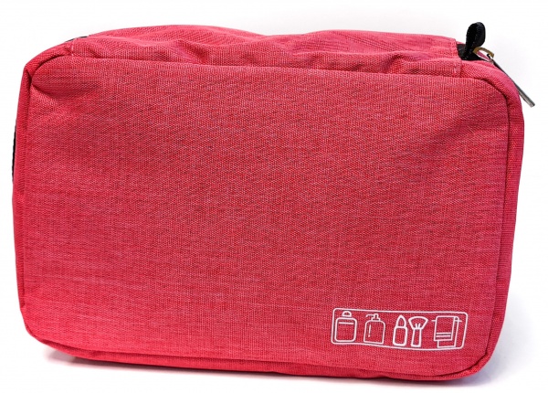 Косметичка-органайзер дорожня 24,5х18,5х10 см рожевий