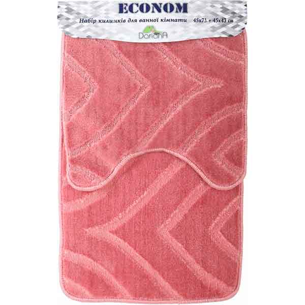 Набор ковриков Dariana Econom JD 669 розовый