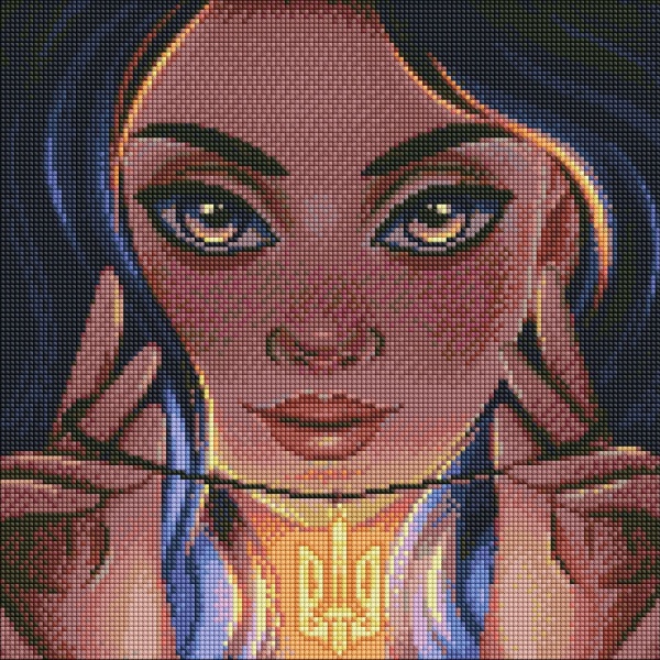 Алмазна мозаїка Сміливість 40х40 см Ідейка 