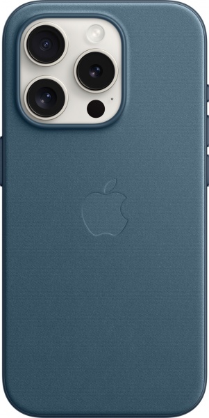 Чохол Apple FineWoven Case with MagSafe для Apple iPhone 15 Pro pacific blue (MT4Q3ZM/A) — фото 1