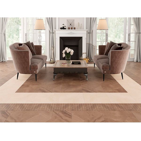 Грес Golden Tile Terragres Crystal Коричневий 927523 Ректифікат 600х600 мм 2 сорт