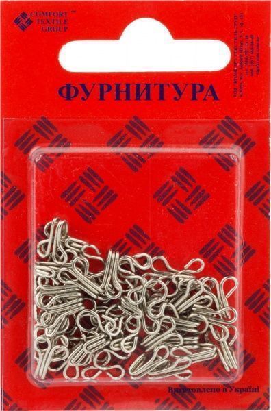 Крючок для одежды серебристый 25 шт.