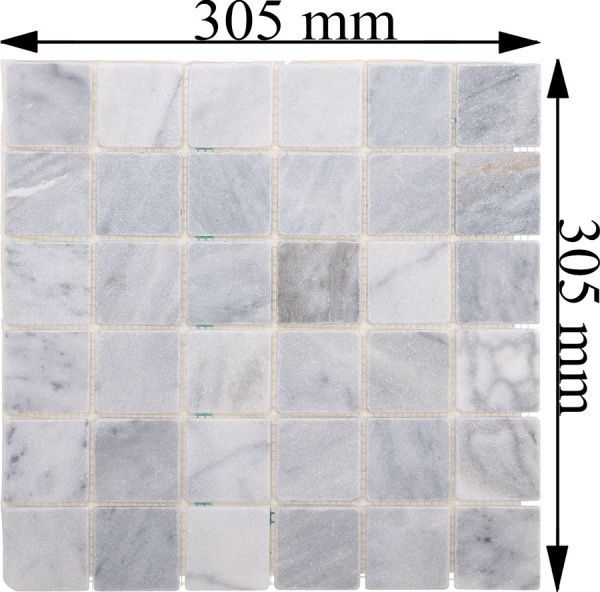 Плитка KrimArt мозаїка Mix White МКР-3С 30,5x30,5 