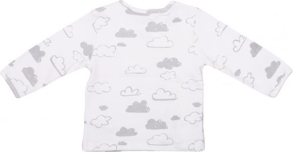 Кофточка детская Фламинго Облака р.68 серый с молочным 505-222-14 