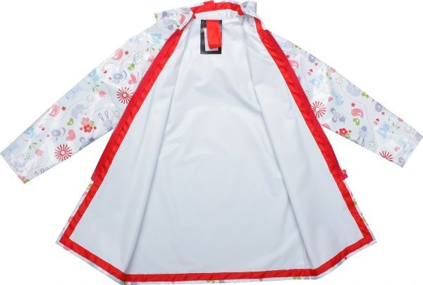 Дождевик Drydope Зверушки р.120 белый с принтом 020-в/д2 