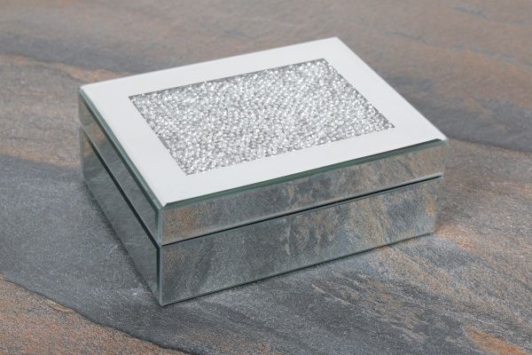 Сундучок Сияние 20x6,5x15 см серебристый